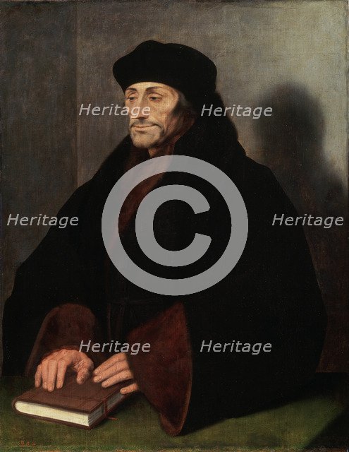 'Portrait of Erasmus of Rotterdam', (1466/69-1536), 1523. Artist: Hans Holbein the Younger