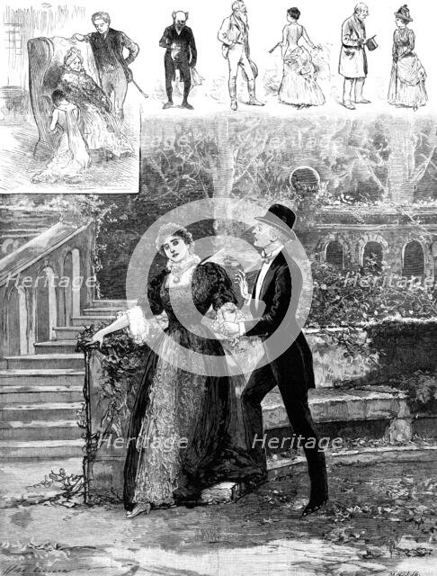 Sketches from "Lords and Commons," at the Haymarket Theatre, 1883. Creator: Unknown.