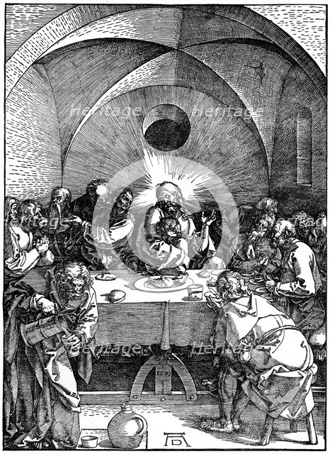 'The Last Supper' from the 'Great Passion' series', c1510, (1936). Artist: Albrecht Dürer