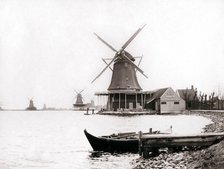 Windmills, Laandam, Netherlands, 1898.Artist: James Batkin