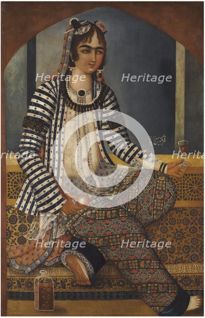 Portrait of a Lady. Artist: Baba, Mirza (active c.1795-c.1830)