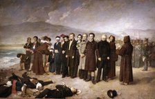 Execution of Jose Maria de Torrijos and his companions on the beaches of Malaga, oil on canvas, 1…