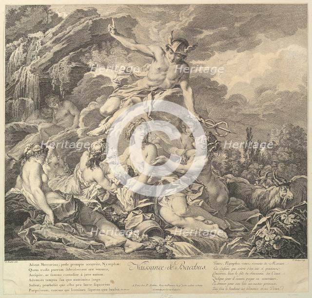 Naissance de Bacchus (Birth of Bacchus), 18th century. Creator: Pierre Alexandre Aveline.