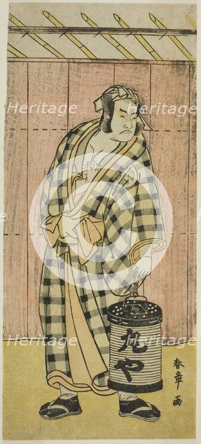The Actor Otani Hiroji III as Maruya Gorohachi in the Play Kotobuki Banzei Soga..., c. 1783. Creator: Shunsho.