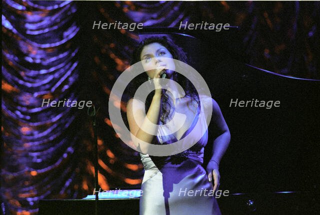 Jane Monheit, Brecon Jazz Festival, Brecon, Powys, Wales, Aug 2004. Creator: Brian O'Connor.