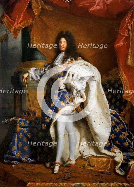 Louis XIV, King of France (1638-1715), 1701. Creator: Rigaud, Hyacinthe François Honoré (1659-1743).