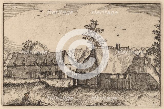 Large Sheds, published 1612. Creator: Claes Jansz Visscher.