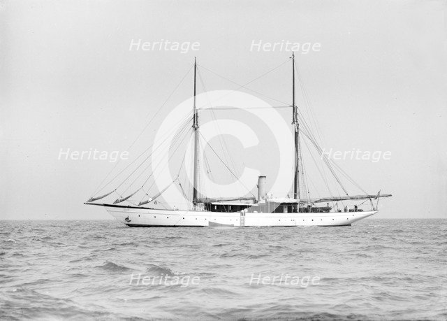 The steam yacht 'Caroline', 1912. Creator: Kirk & Sons of Cowes.
