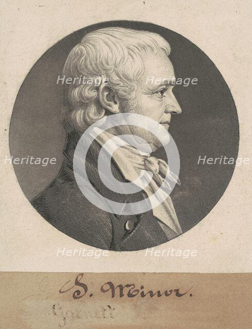 John Minor III, 1808. Creator: Charles Balthazar Julien Févret de Saint-Mémin.