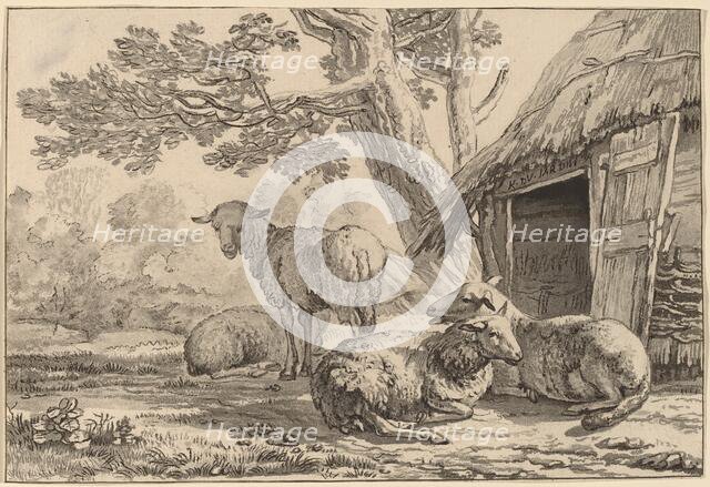 Sheepcote, 1781, published 1787. Creator: Cornelis Brouwer.