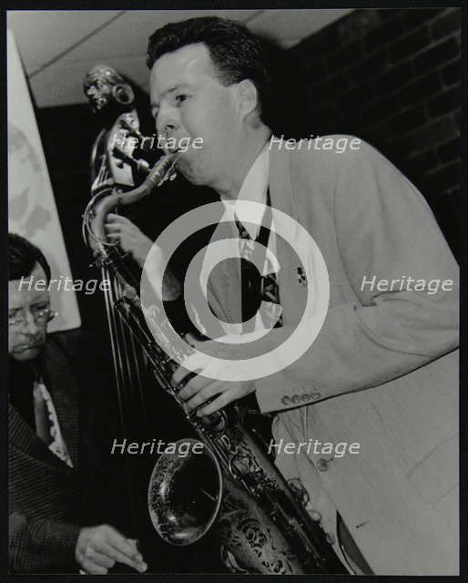 Harry Allen and Leon Clayton playing at The Fairway, Welwyn Garden City, Hertfordshire, 2002. Artist: Denis Williams
