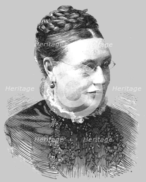 ''Miss Lydia Ernestine Becker, author and advocate of Women's Suffage', 1890. Creator: Unknown.