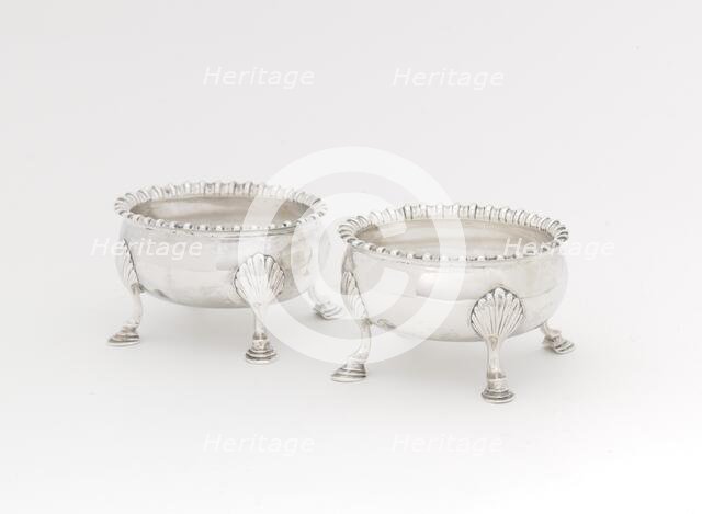Pair of Salts, 1765/85. Creator: Thomas Shields.