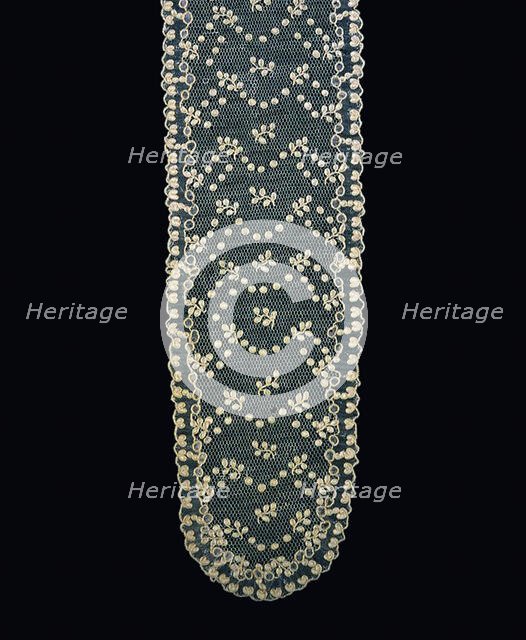Pair of Lappets (Joined), France, 1875/1900. Creator: Unknown.