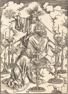 The Vision of the Seven Candlesticks, probably c. 1496/1498. Creator: Albrecht Durer.