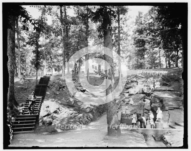 Spring and Hotel Fountain City, Knoxville, Tenn., c1907. Creator: Unknown.