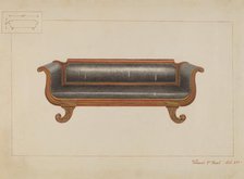 Sofa, c. 1937. Creator: Vincent P. Rosel.