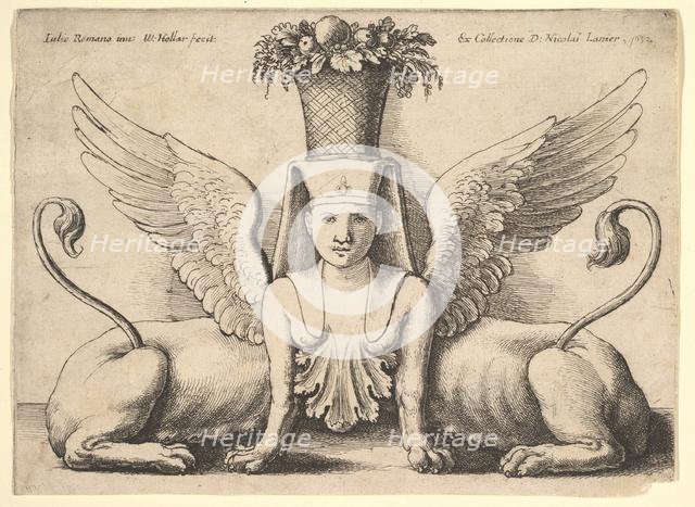 Sphinx with Two Bodies, 1652. Creator: Wenceslaus Hollar.