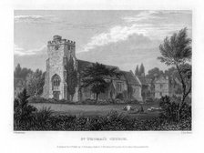 St Thomas's Church, Oxford, 1835.Artist: John Le Keux