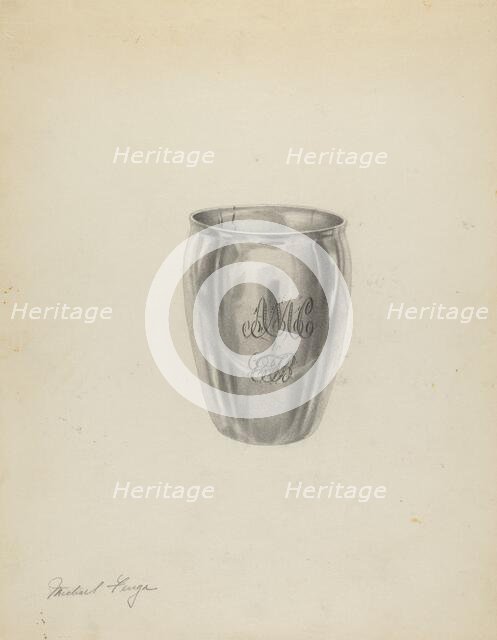 Silver Beaker, c. 1938. Creator: Michael Fenga.