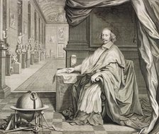 Portrait of Cardinal Mazarin.