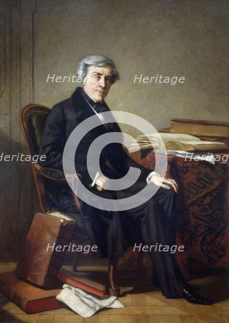 Portrait de Jules Michelet (1798-1874), historien, c1865. Creator: Thomas Couture.