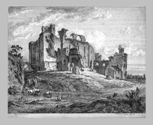 Middleham Castle, c1819. Creator: Metcalfe.