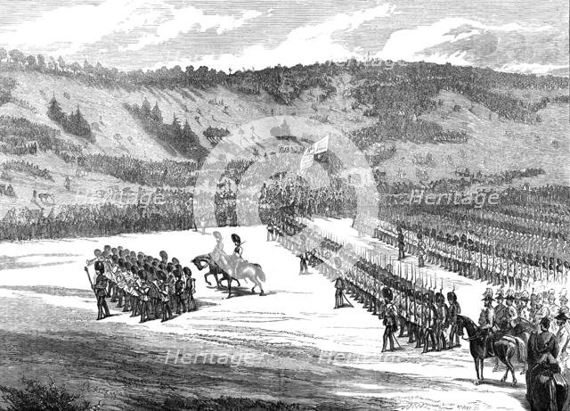 The Autumn Campaign: the March Past at Beacon Hill, Amesbury, 1872. Creator: Unknown.