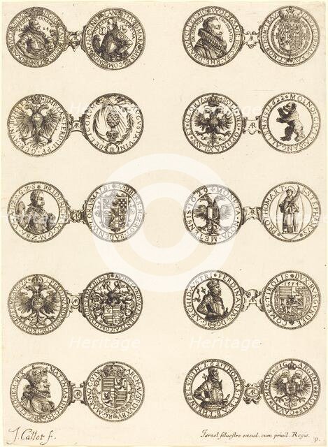 Coins [plate 9]. Creator: Jacques Callot.