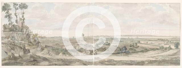 View with the steps of the theater in Syracuse, 1778. Creator: Louis Ducros.