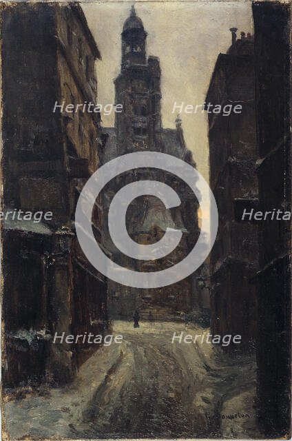 Rue de la Montagne-Saint-Geneviève, c1900. Creator: Germain Eugene Bonneton.