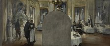 Esquisse pour le cabinet du préfet de l'Hôtel de Ville de Paris : L'ambulance du Théâtre..., 1889. Creator: Paul Louis Delance.
