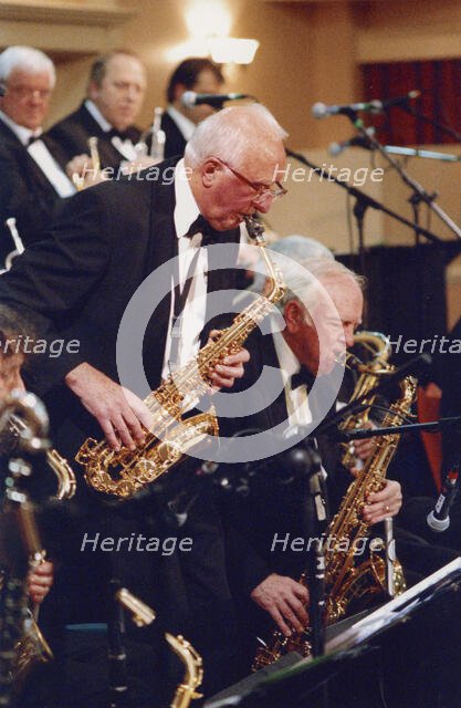 Roy Wiillox and Duncan Lamont, Stan Reynolds Big Band, New Milton, 2008. Creator: Brian Foskett.