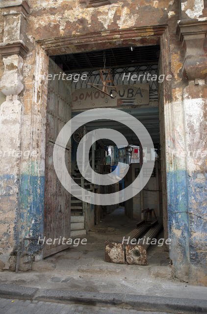 Old semi-ruined building, Havana, Cuba, 2024. Creator: Ethel Davies.