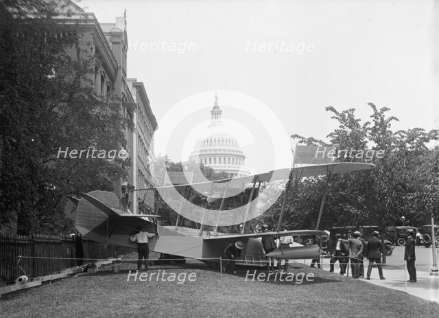 National Aero Coast Patrol Commn. - Curtiss Hydroaeroplane or Flying Boat Exhibited..., 1917. Creator: Harris & Ewing.
