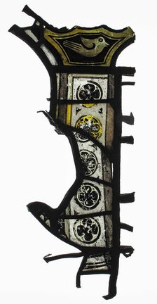 Glass Fragment, European, 15th century, with modern additions. Creator: Unknown.