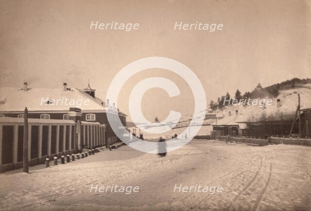 Alexandrofski central prison about sixty versts from Irkutsk, 1886. Creator: Unknown.