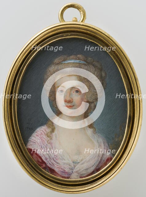 Portrait of a lady. Creator: Arvid Lundback.