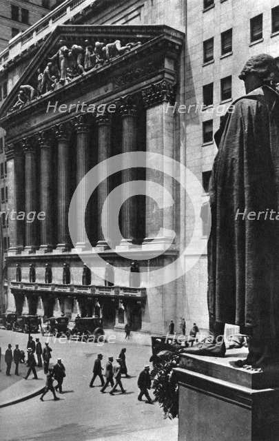 New York Stock Exchange, New York City, USA, c1930s. Artist: Ewing Galloway