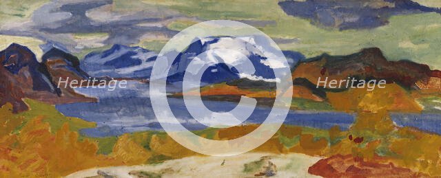 On the Way to "Sjöfallet", 1935. Creator: Helmer Osslund.