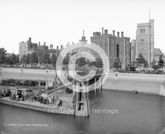 Lambeth Palace, Lambeth, London, c1870-1900. Artist: York & Son