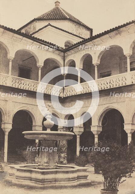 Espagne. Seville, Cour de la Maison Du Duc De Medina Celi dite Maison de Pilate, 1853. Creator: Edward King Tenison.