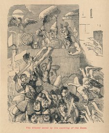 'The Citadel saved by the cackling of the Geese', 1852. Artist: John Leech.
