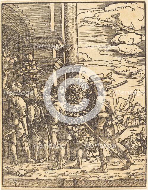 Joshua and Caleb, in or after 1520. Creator: Albrecht Altdorfer.