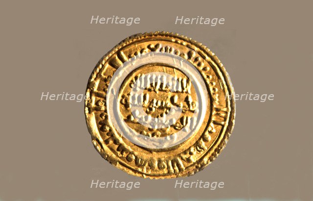 Andalusian gold dinar, also called 'Mancuso', used in Catalan counties during feudal times.