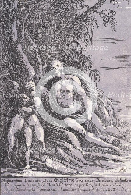 Saint John in the Desert, 1725. Creator: Anton Maria Zanetti.