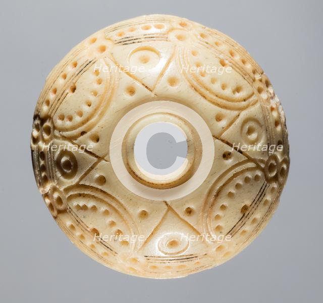 Spindle Whorl, 8th-10th century. Creator: Unknown.