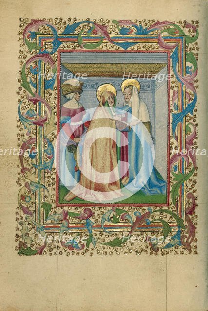 The Visitation; Book of Hours, about 1460. Creator: Unknown.