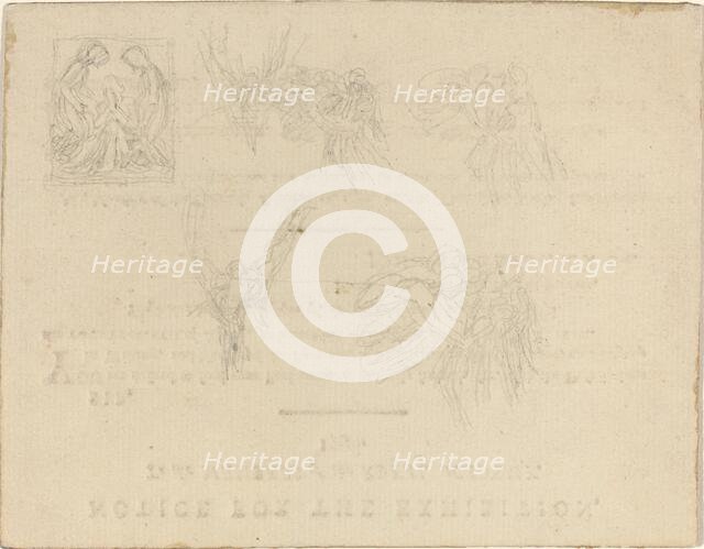 Sheet of Studies, in or after 1798. Creator: John Flaxman.