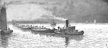 'Grain-Vessels leaving Chicago', 1883. Artist: Unknown.